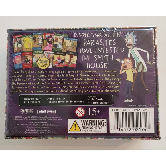 Rick and Morty Total Rickall Cooperative Card Game by Cryptozoic - Picture 2 of 2